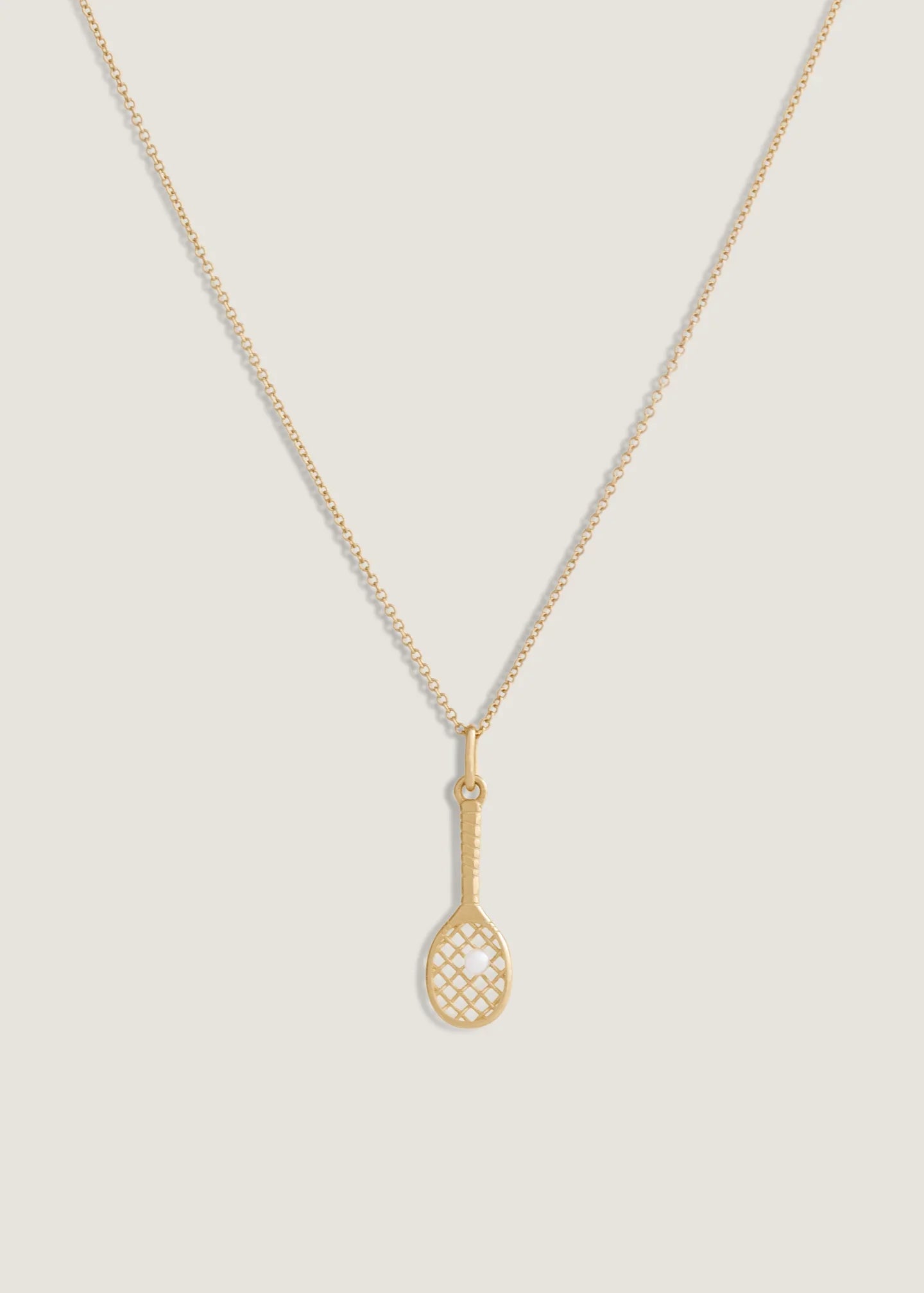 Racquet Necklace Pearl