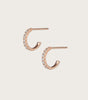 Diamond huggie earrings