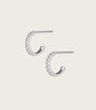 Diamond huggie earrings