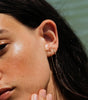 Diamond huggie earrings