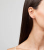 Diamond huggie earrings