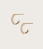Diamond huggie earrings