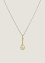 Racquet Necklace Pearl