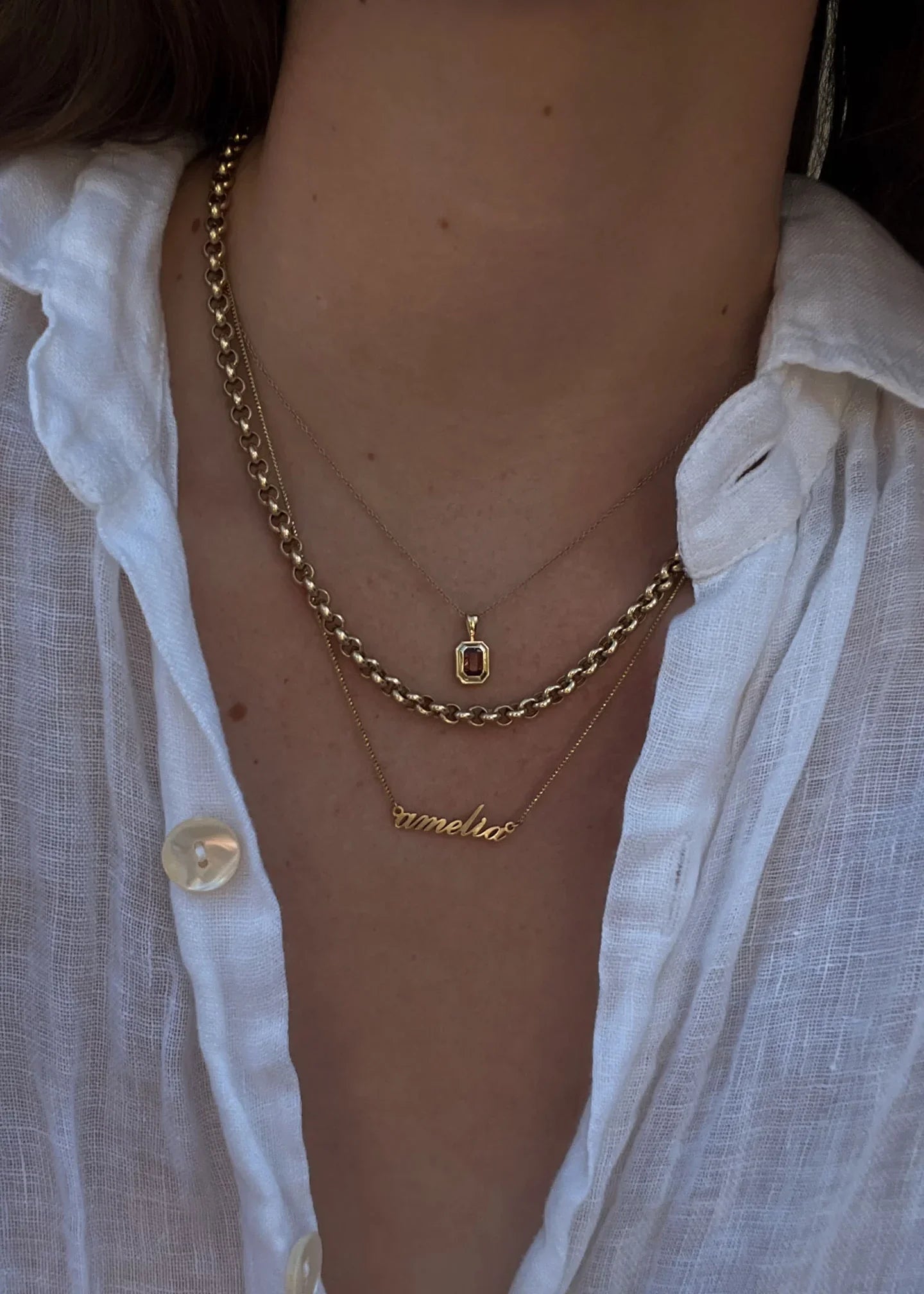 Matis Rolo Link Chain Necklace
