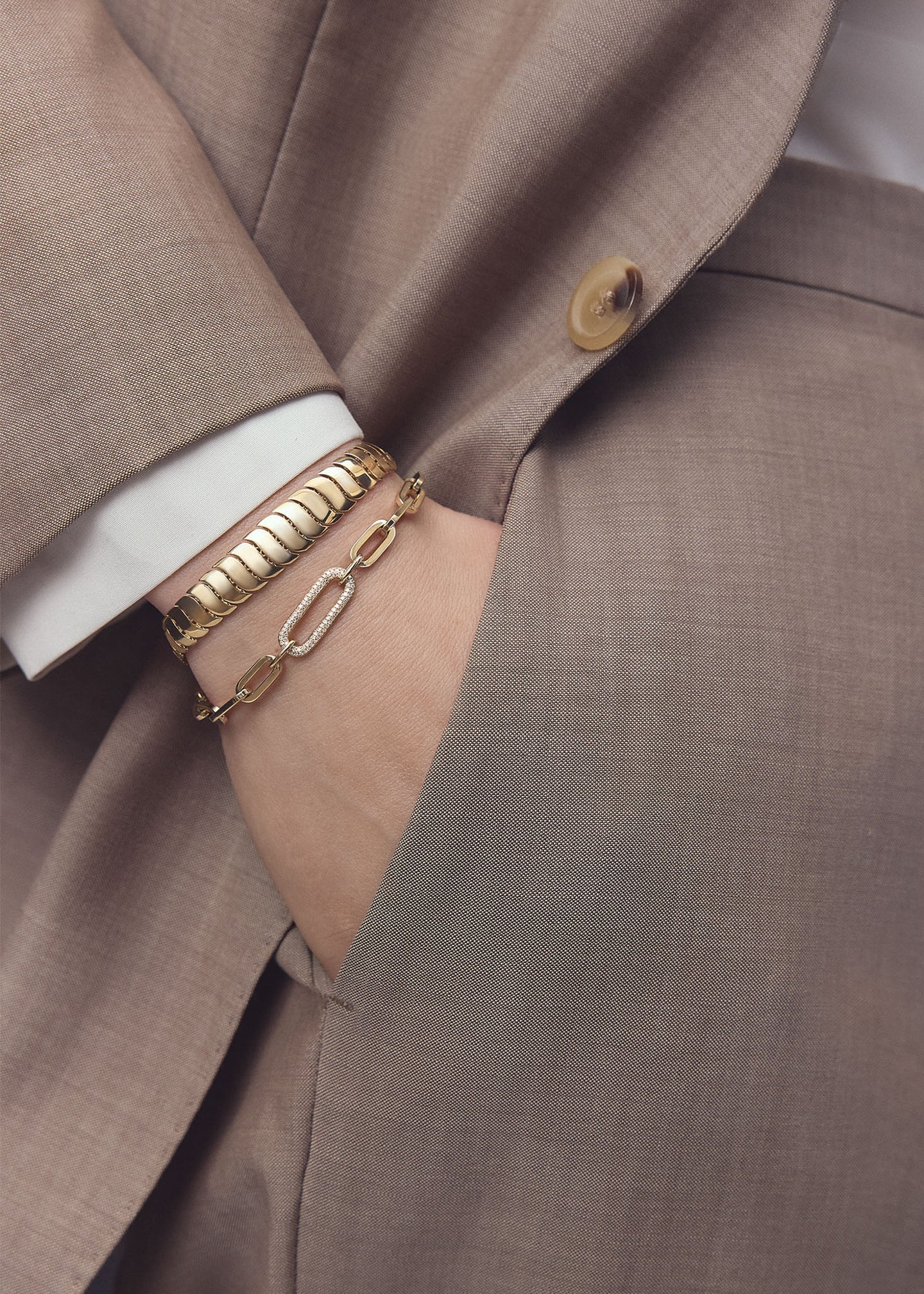 Bold Pavé Diamond Link Chain