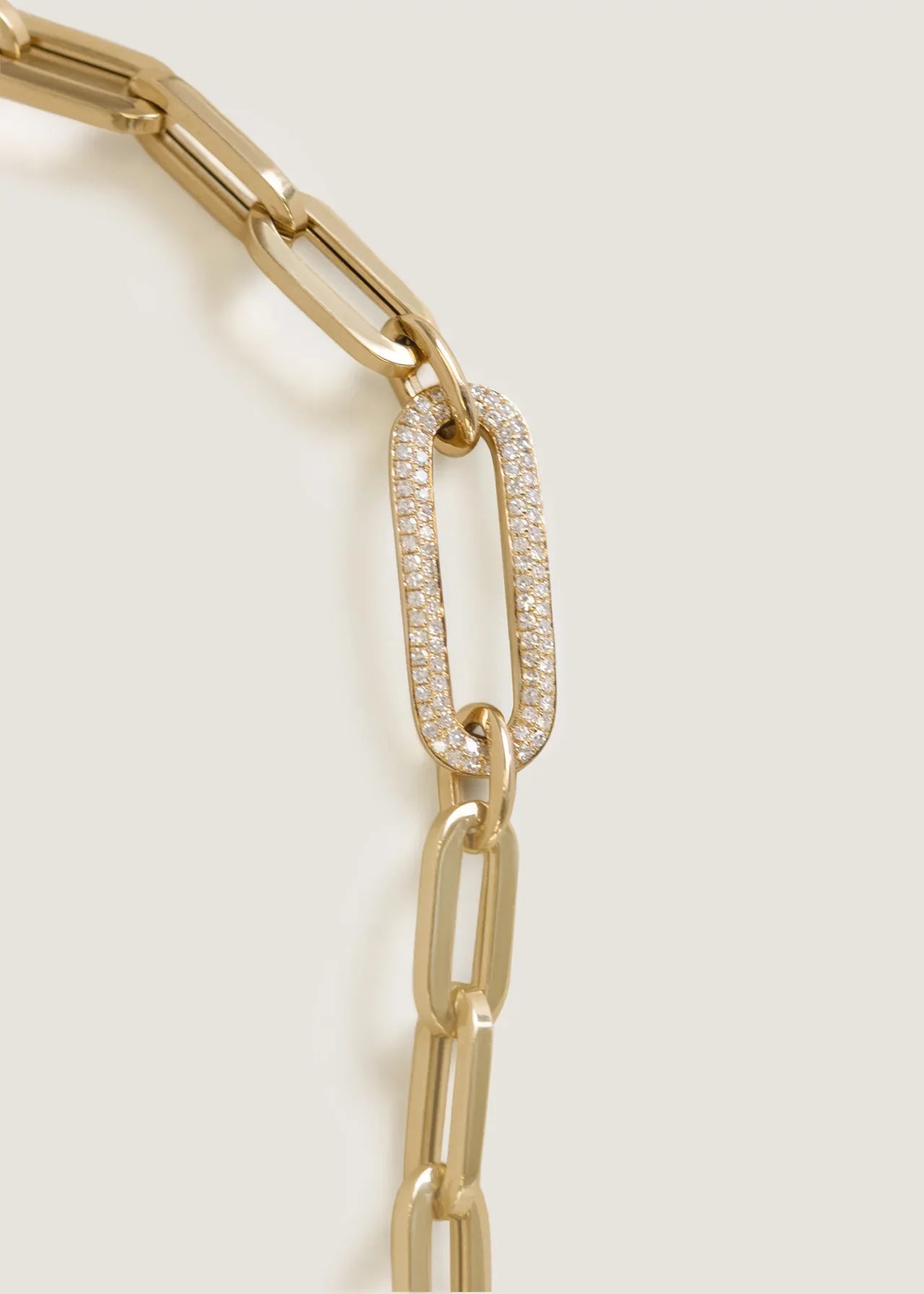 Bold Pavé Diamond Link Chain