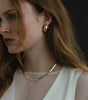 Graduated Huggie Earrings Diamond
